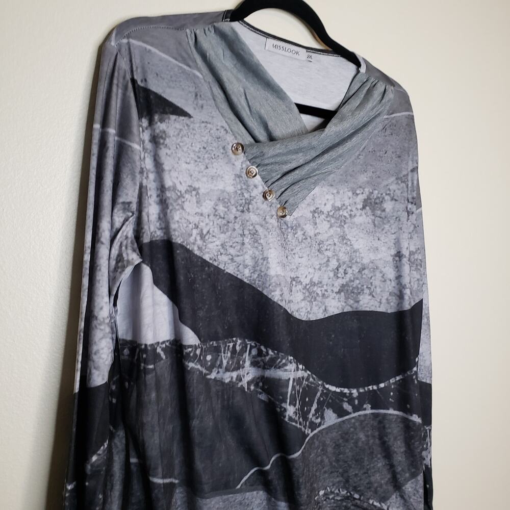 Misslook| Multicolored Design Pullover Top - image 7